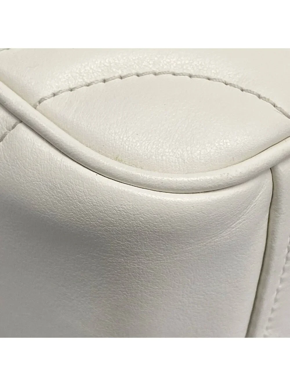 Prada Handbag Diagram White Quilted Leather
